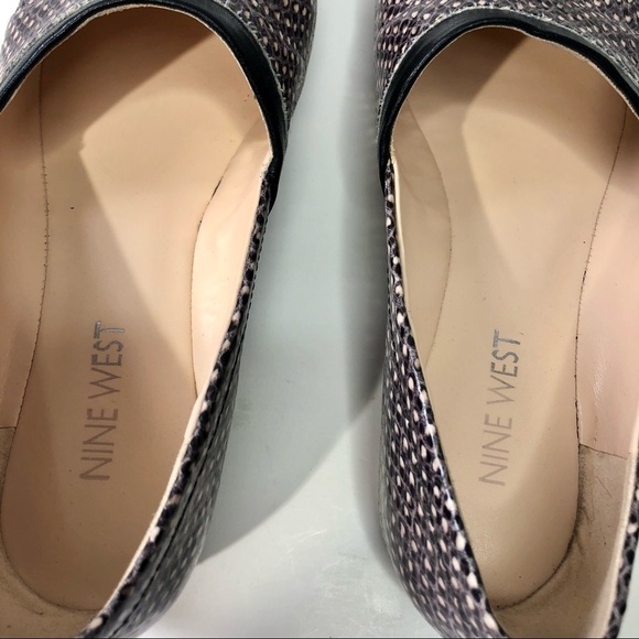 Nine West noinstride vegan snakeskin pointy flats - Picture 7 of 10